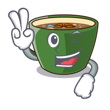 İki karakter kurulu vektör çizim üzerinde Hint masala çay parmak