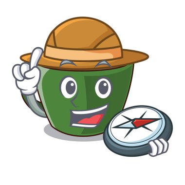 Çizgi film Kupası vektör esnaf Explorer Hint masala çay