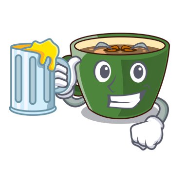 Çizgi film Kupası vektör esnaf Hint masala çay suyu ile