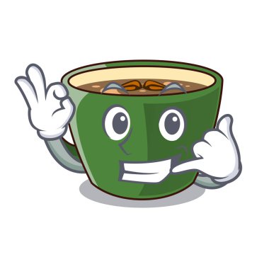 Maskot vektör illüstrasyon izole Hint masala çay ara beni