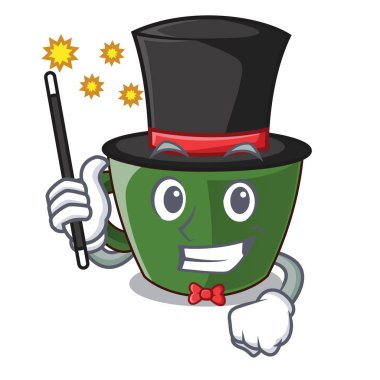 Maskot vektör illüstrasyon izole Hint masala çay