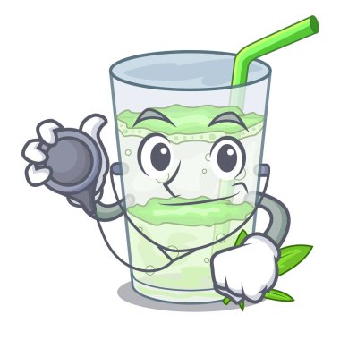 Doktor taze lassi bhang glas karikatür vektör çizim içinde