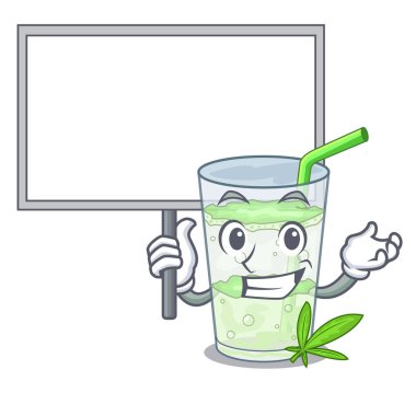 Çizgi film vektör çizim kurulu taze lassi bhang glas içinde getirmek