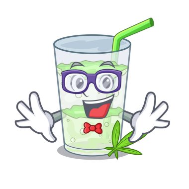 Geek Lassi suyu bhang botlo karakter vektör esnaf