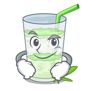 Botlo karakter vektör esnaf Smirking Lassi suyu bhang