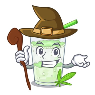 Cadı su lassi bhang karakter Kupası vektör esnaf