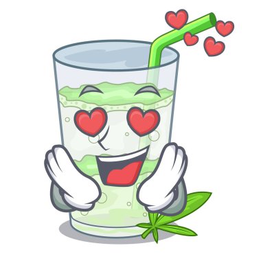 Aşk su lassi bhang içinde karakter Kupası vektör esnaf