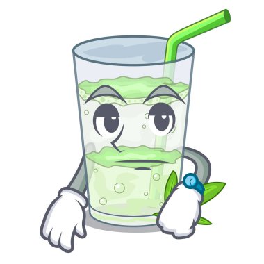 İzole maskot vektör esnaf üzerinde suyu lassi bhang bekliyorum