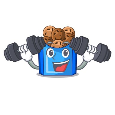 Fitness kızarmış karikatür falafel hazır vektör esnaf yemek