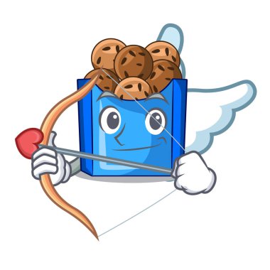 Aşk tanrısı kızarmış karikatür falafel hazır vektör esnaf yemek