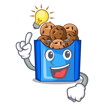 Bir fikir maskot vektör illustratin hizmet falafel kızarmış