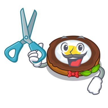 Kuaför yumurta viski karikatürler vektör çizim hizmet hazır