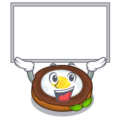 Yönetim Kurulu yumurta viski kadar çizgi film vektör çizim hizmet hazır