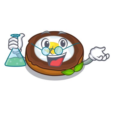 Profesör yumurta viski karikatür plakaları vektör esnaf üzerinde hizmet