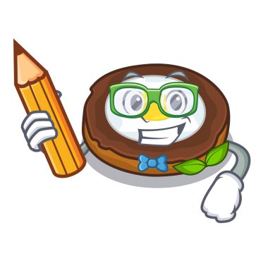 Öğrenci yumurta viski karikatür plakaları vektör esnaf üzerinde hizmet