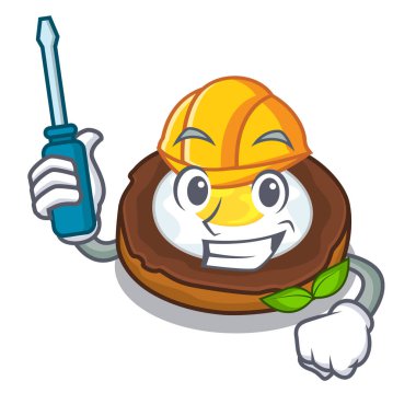 Maskot Bowl Otomotiv viski yumurta esnaf vektör