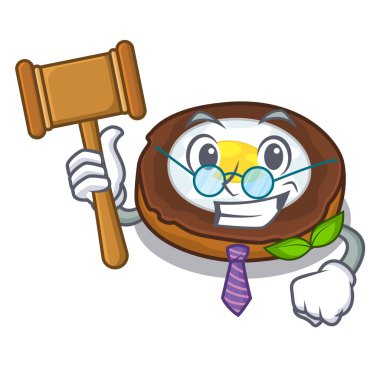 Yargıç viski yumurta maskot Bowl esnaf vektör