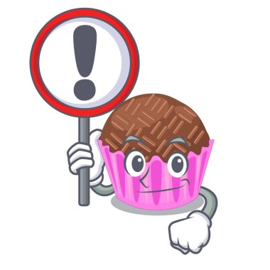 Çizgi film vektör esnaf çeşitli ile işaret bragadeiro