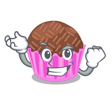 Başarılı bragadeiro çizgi film kaplamalar vektör çizim içinde servis edilir