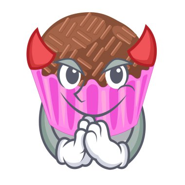 Karakter kavanoz vektör esnaf içinde sunulan şeytan bragadeiro