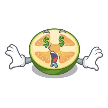 Para göz meyve feijoa maskot vektör illüstrasyon izole
