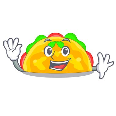 omelatte karakter teflon vektör çizim üzerinde kızarmış