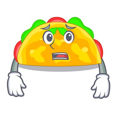 Korkarım omelatte tost çizgi film pan vektör çizim