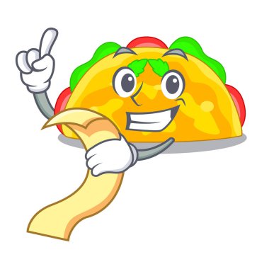 Bir tost çizgi film pan vektör çizim içinde ile menü omelatte