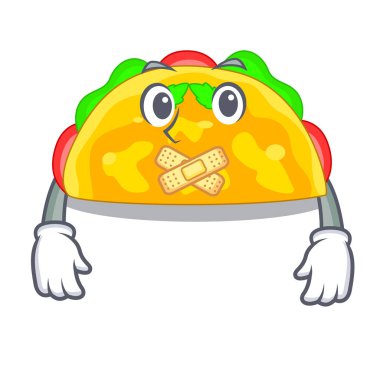 Sessiz omelatte kızarmış maskot vektör illüstrasyon izole