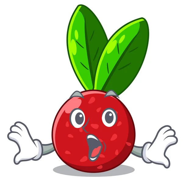 Surpris Fruit Yangmei Dans Dessin Animé Réfrigérateur Vecteur Illustration — Image vectorielle