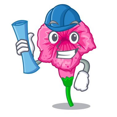 Petunya Çiçek sapı karikatürler vektör çizim üzerinde mimar