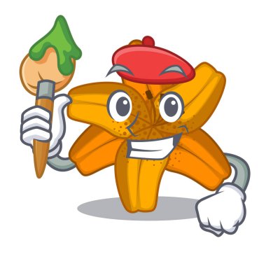 Sanatçı tiger lily çizgi film form vektör çizim çiçek