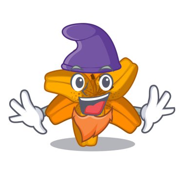 Elf tiger lily çizgi film form vektör çizim çiçek