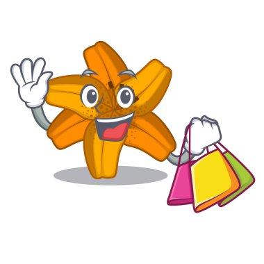 Alışveriş tiger lily çiçekler pot karakter esnaf vektör