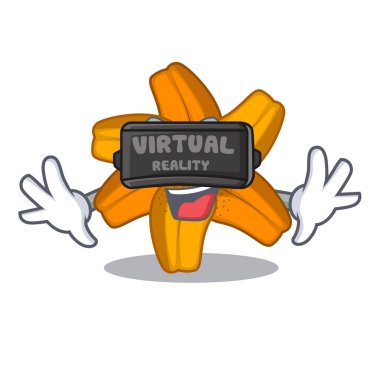 Sanal gerçeklik lily kaplan çiçek karikatür ağaç vektör esnaf