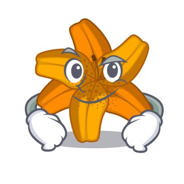 Pot karakter Smirking tiger lily çiçekler esnaf vektör