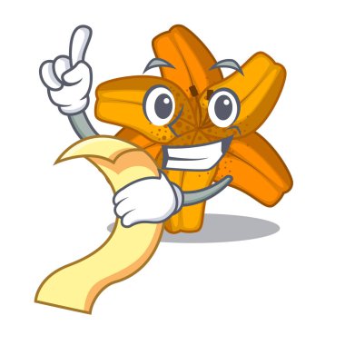 Menü lily kaplan çiçek ile karikatür ağaç vektör esnaf