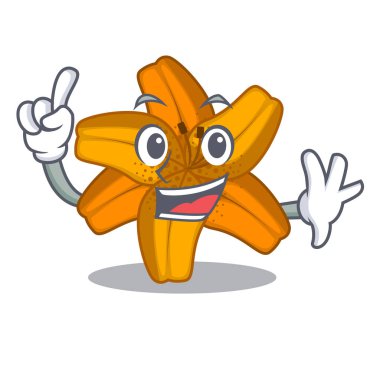 Maskot vektör illüstrasyon izole parmak tiger lily çiçek