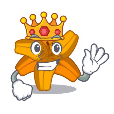 Maskot vektör illüstrasyon izole kral tiger lily çiçek