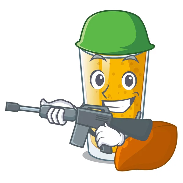 Ejército Lassi Mango Vector Dibujos Animados Ilustración — Vector de stock