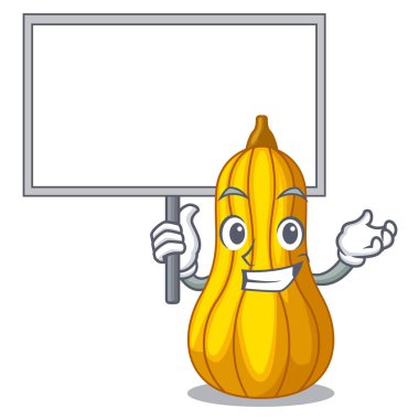 Bir çizgi film kase vektör çizim kurulu kabak dilimleri getirmek