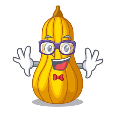 Geek soğuk kabak suyu karakter şişe vektör çizim