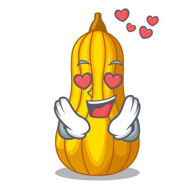 Çizgi film ahşap kutu vektör çizim içinde aşk squash meyve