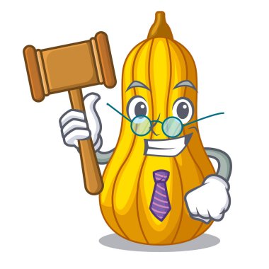 Squash bir maskot meyve sepeti vektör çizim içinde hakim