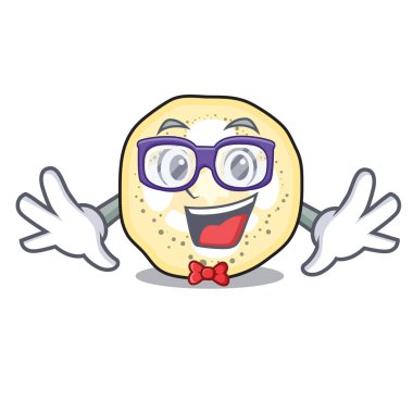 Karakter kurulu vektör çizim üzerinde dilimlenmiş geek patlıcan