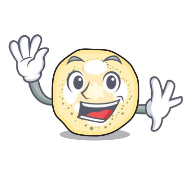 Patlıcan sallayarak karakter kurulu vektör çizim üzerinde dilimlenmiş