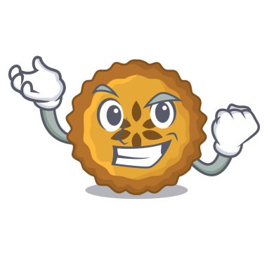 Bir çizgi film tablo vektör çizim üzerinde başarılı elmalı turta