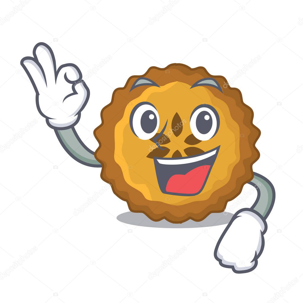 Okay Apple Pie On A Cartoon Table Vector Illustration Premium Vector In Adobe Illustrator Ai Ai Format Encapsulated Postscript Eps Eps Format
