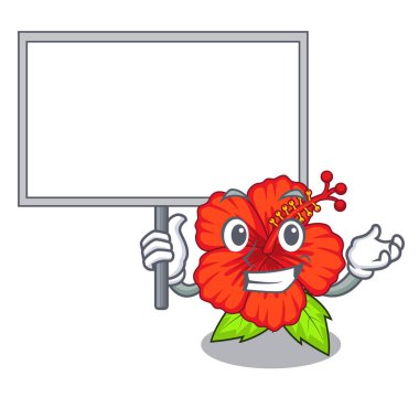 Yönetim Kurulu ambilcus çiçek formu sevimli çizgi Vektör İllüstrasyonu getirmek