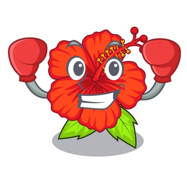 Boks ambilcus çiçek formu sevimli çizgi Vektör İllüstrasyonu